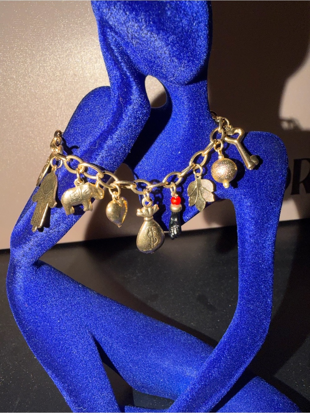 Gold-filled Charm Bracelet with Mixed Lucky Charms